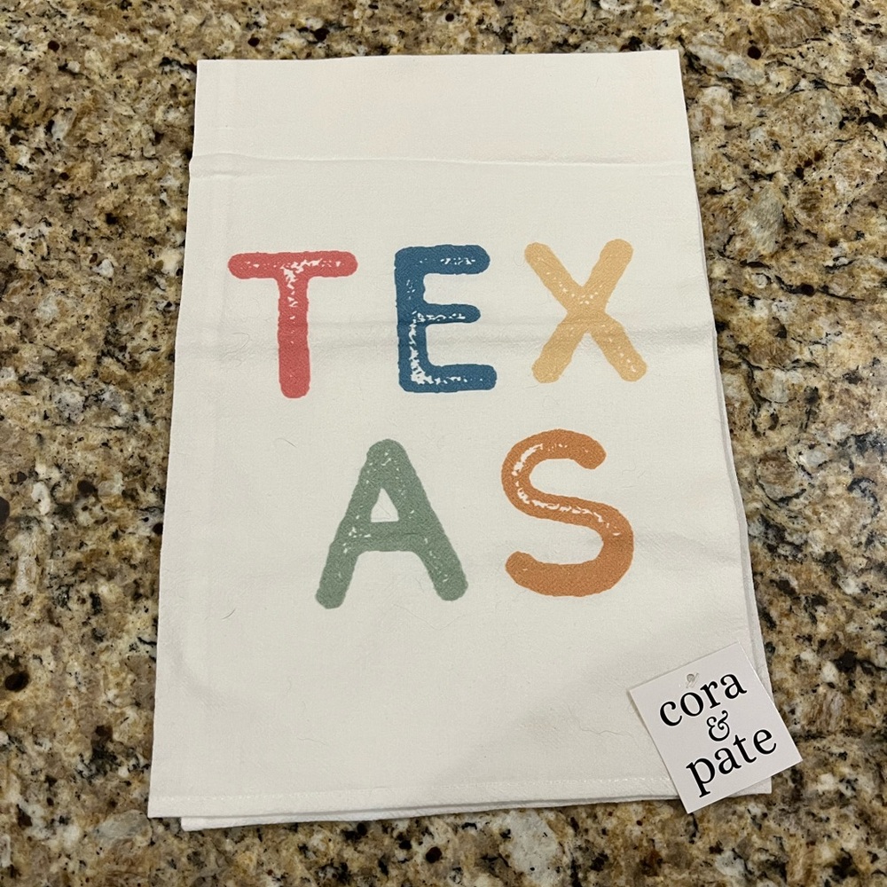 New - Cora & Pate Texas Tea Towel